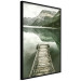 Poster Silence - landscape of a lake with a wooden pier against mountains and sky 130294 additionalThumb 11