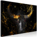 Canvas Art Print Angry Bull (1-piece) Wide - third variant - golden animal 130494 additionalThumb 2