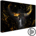 Canvas Art Print Angry Bull (1-piece) Wide - third variant - golden animal 130494 additionalThumb 6