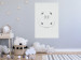 Poster Happy Hippo - animal with a funny face on a solid gray background 130694 additionalThumb 2