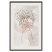 Wall Poster Sophie's Flowers - abstract line art of a woman with flowers on her head 132094 additionalThumb 19