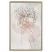 Wall Poster Sophie's Flowers - abstract line art of a woman with flowers on her head 132094 additionalThumb 21