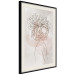 Wall Poster Sophie's Flowers - abstract line art of a woman with flowers on her head 132094 additionalThumb 2