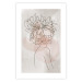 Wall Poster Sophie's Flowers - abstract line art of a woman with flowers on her head 132094 additionalThumb 25