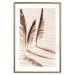 Wall Poster Shady Feathers - marine composition of feathers in sand in sepia colors 135294 additionalThumb 10