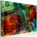 Canvas Dirty Money (1-piece) Wide - colorful abstraction with banknotes 142794 additionalThumb 2