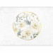 Wall Mural Rose circle - romantic flowers in beige tones with paint effect 143394 additionalThumb 1