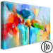 Canvas Art Print Colorful Garden (1-piece) - abstract painted flowers with texture 148894 additionalThumb 6