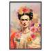 Poster Subtle Portrait - Frida Kahlo on a Blurred Background Full of Flowers 152194 additionalThumb 16