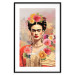 Poster Subtle Portrait - Frida Kahlo on a Blurred Background Full of Flowers 152194 additionalThumb 18