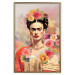 Poster Subtle Portrait - Frida Kahlo on a Blurred Background Full of Flowers 152194 additionalThumb 17