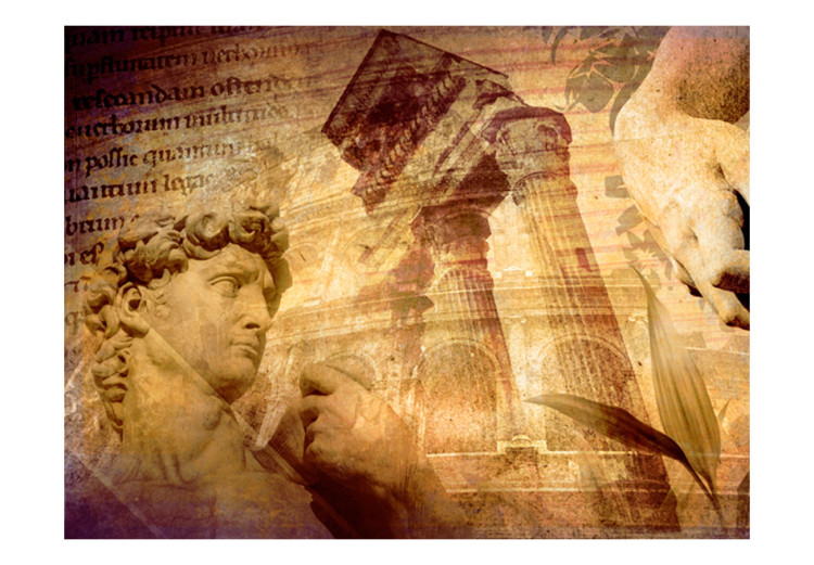 Photo Wallpaper Greek Architecture - Mythological Collage in Greek Style with David 59794 additionalImage 1