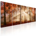 Canvas Late Autumn (5-piece) - Autumn Sun Against Forest Landscape 98594 additionalThumb 2