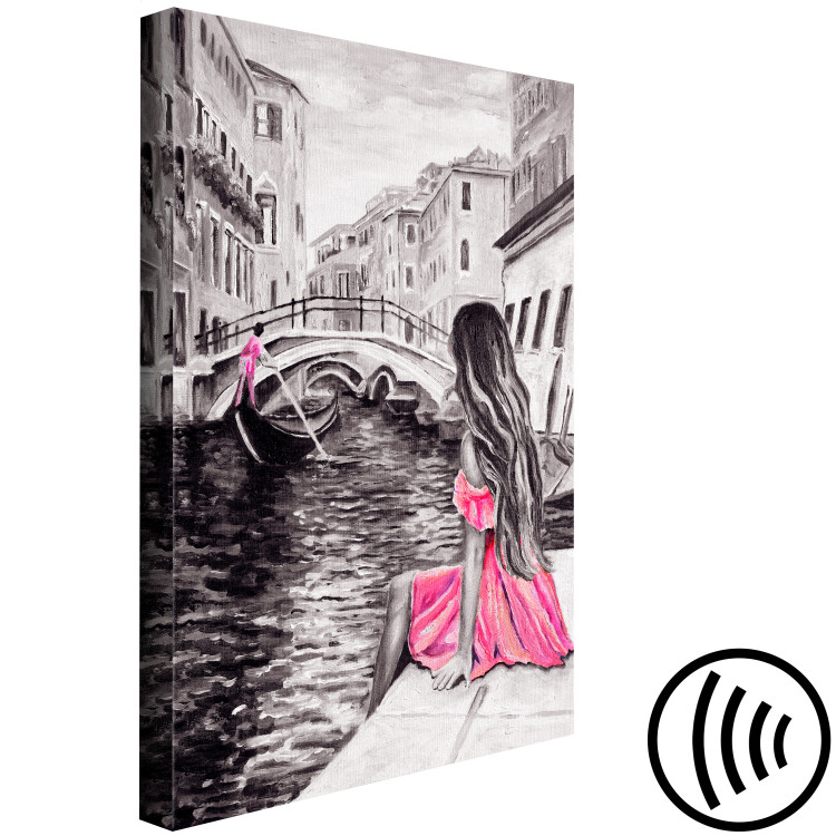 Canvas Art Print Woman in Venice (1 Part) Vertical 108205 additionalImage 6