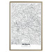 Wall Poster Berlin Map - black and white map of the capital of Germany on a solid background 114405 additionalThumb 16