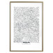 Wall Poster Berlin Map - black and white map of the capital of Germany on a solid background 114405 additionalThumb 14