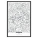Wall Poster Berlin Map - black and white map of the capital of Germany on a solid background 114405 additionalThumb 18