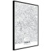 Wall Poster Berlin Map - black and white map of the capital of Germany on a solid background 114405 additionalThumb 10