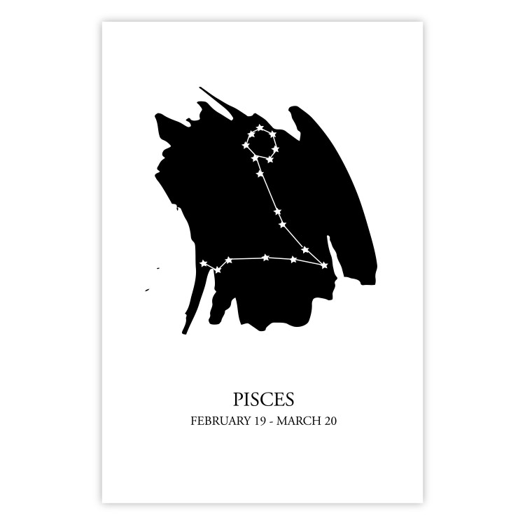 Wall Poster Zodiac signs: Pisces - star constellation with English texts 114805 additionalImage 25