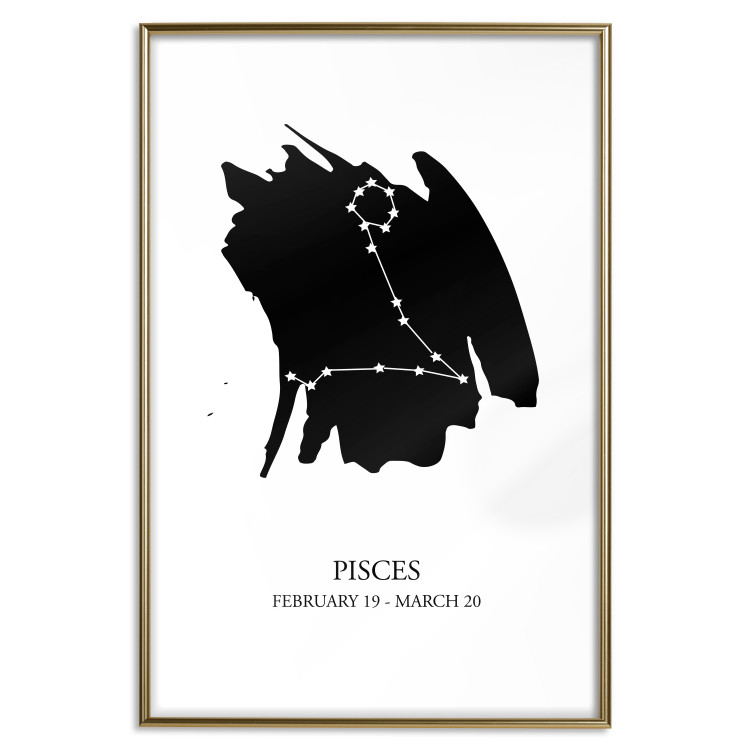 Wall Poster Zodiac signs: Pisces - star constellation with English texts 114805 additionalImage 14