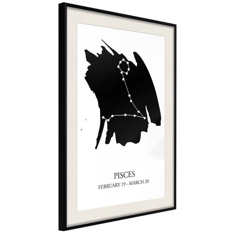 Wall Poster Zodiac signs: Pisces - star constellation with English texts 114805 additionalImage 3