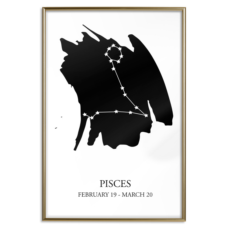 Wall Poster Zodiac signs: Pisces - star constellation with English texts 114805 additionalImage 16