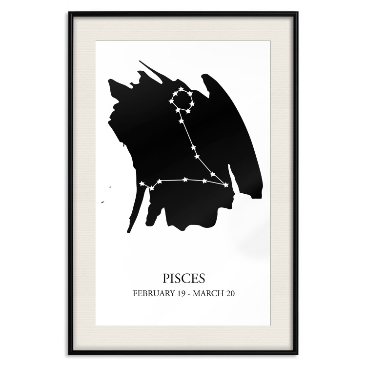 Wall Poster Zodiac signs: Pisces - star constellation with English texts 114805 additionalImage 18