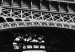 Canvas Art Print Paris Icon (1-part) - Black and White Architecture of Eiffel Tower 114905 additionalThumb 5