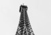 Canvas Art Print Paris Icon (1-part) - Black and White Architecture of Eiffel Tower 114905 additionalThumb 4