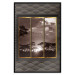 Wall Poster Clouds over the savannah - African evening landscape on patterned background 115005 additionalThumb 18