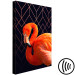 Canvas Expressive Bird (1-part) - Flamingo Against Geometric Figures 115305 additionalThumb 6