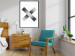Wall Poster Crosses on White - black and white geometric abstract composition 116605 additionalThumb 3