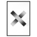 Wall Poster Crosses on White - black and white geometric abstract composition 116605 additionalThumb 15
