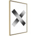 Wall Poster Crosses on White - black and white geometric abstract composition 116605 additionalThumb 12