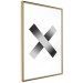 Wall Poster Crosses on White - black and white geometric abstract composition 116605 additionalThumb 6
