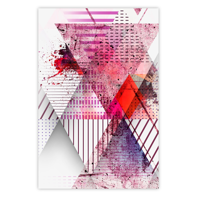 Poster Abstract Triangle - colorful geometric abstraction in triangles 117205