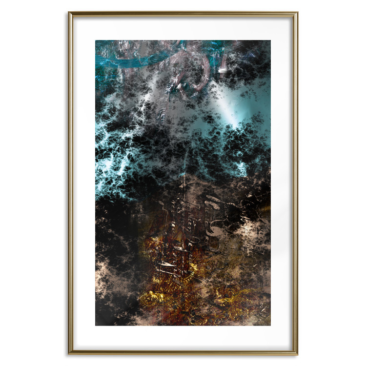 Wall Poster Andromeda - abstract composition with space in dark colors 117605 additionalImage 14