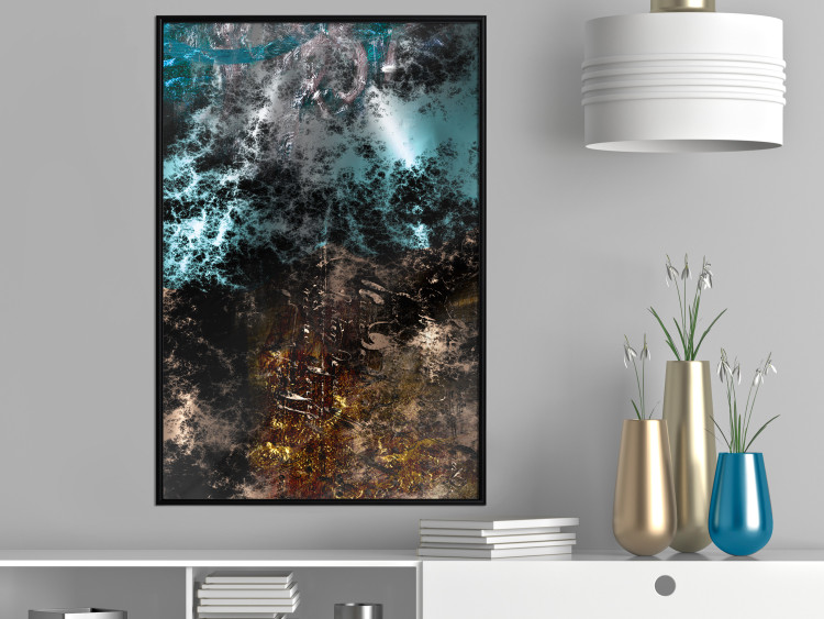 Wall Poster Andromeda - abstract composition with space in dark colors 117605 additionalImage 3