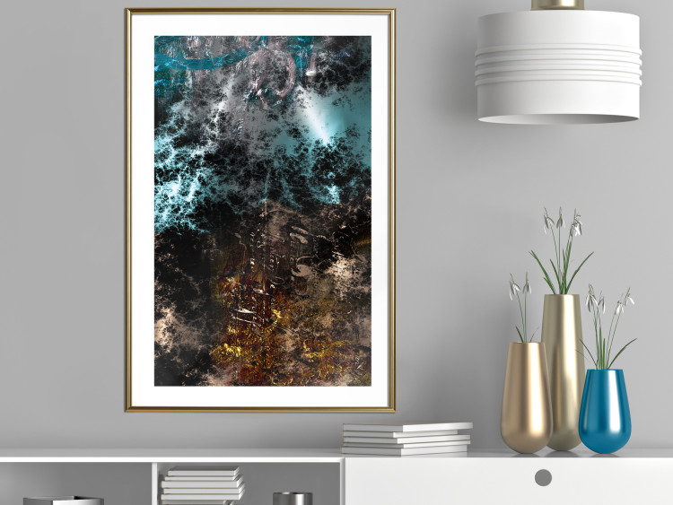 Wall Poster Andromeda - abstract composition with space in dark colors 117605 additionalImage 13