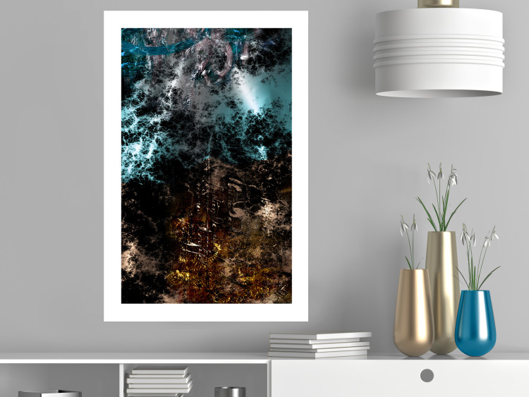 Wall Poster Andromeda - abstract composition with space in dark colors 117605 additionalImage 2