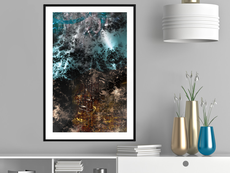 Wall Poster Andromeda - abstract composition with space in dark colors 117605 additionalImage 4
