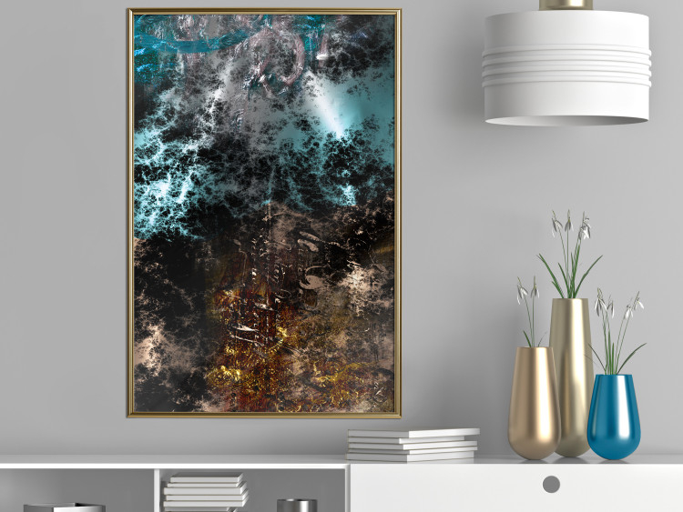 Wall Poster Andromeda - abstract composition with space in dark colors 117605 additionalImage 5