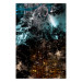 Wall Poster Andromeda - abstract composition with space in dark colors 117605