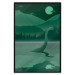 Poster Loch Ness - green fantasy with a dinosaur in the water and mountains in the background 118005 additionalThumb 24