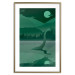Poster Loch Ness - green fantasy with a dinosaur in the water and mountains in the background 118005 additionalThumb 16
