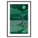 Poster Loch Ness - green fantasy with a dinosaur in the water and mountains in the background 118005 additionalThumb 17