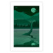 Poster Loch Ness - green fantasy with a dinosaur in the water and mountains in the background 118005 additionalThumb 25