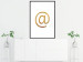 Wall Poster You've Got Mail - composition with a golden quill symbol on a white background 118305 additionalThumb 4