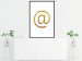 Wall Poster You've Got Mail - composition with a golden quill symbol on a white background 118305 additionalThumb 3