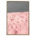 Poster Pink Moon - moon texture on a solid gray background 123205 additionalThumb 16